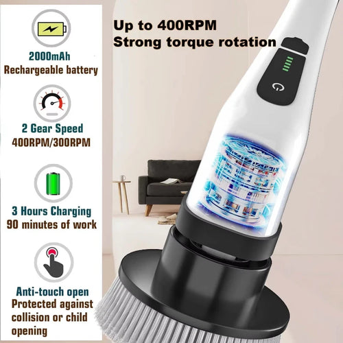 Stone & Hollow™ Electric Spin Scrubber