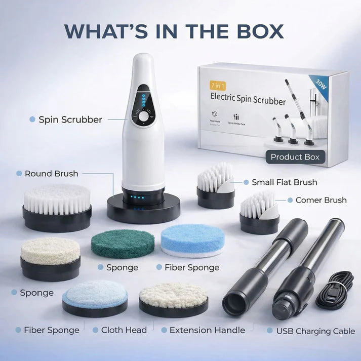 Stone & Hollow™ Electric Spin Scrubber